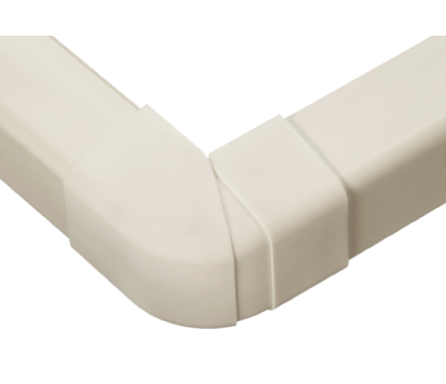 Nastaviteľný vonkajší roh biely 80x60 mm Artiplastic (6ks/bal)