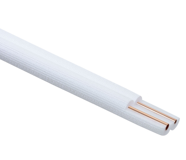 Cu trubka izolovaná mäkká DUAL 1/4-3/8 * 1mm+1mm Ebrille (25m) 