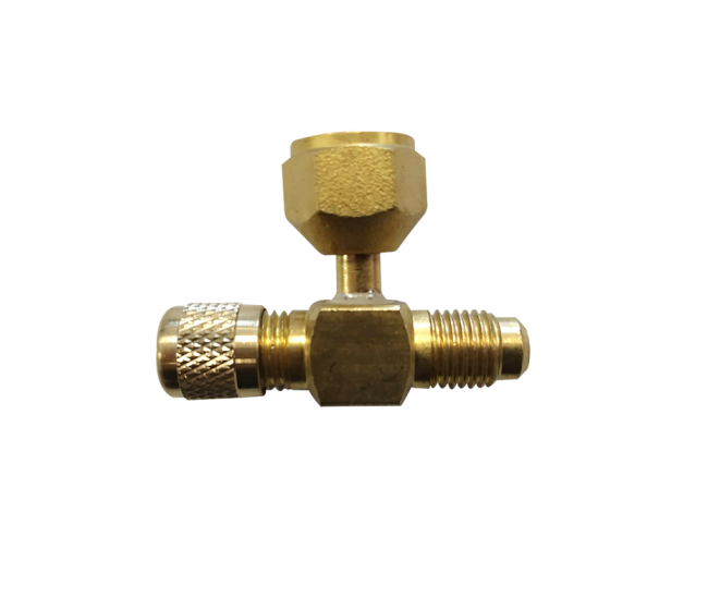 T-kus závitový 1/4 SAE s F otočnou maticou 9884811 Refco