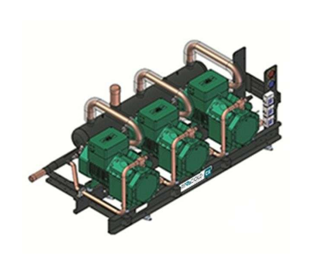 Združená jednotka s Bitzer kompresormi  kapotovaná KX-3X4TES-12Y  R134A  K3BM124Y1A02 Rivacold