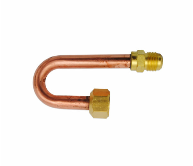Medené pripojenie 5/8 * 1 mm - 180° Tecnogas