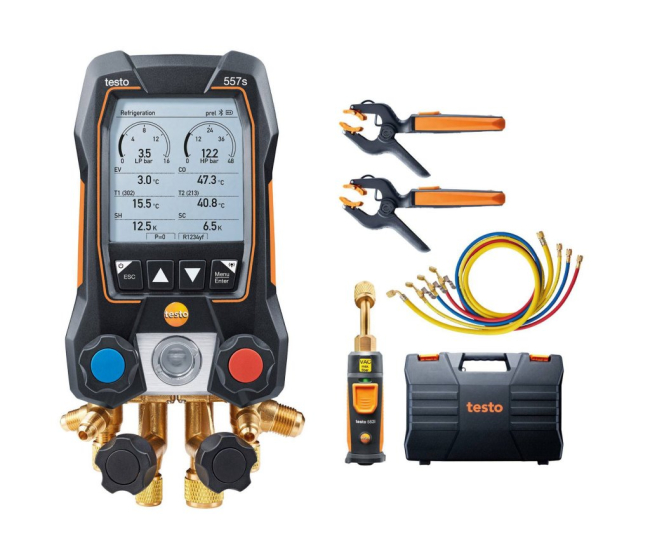 Manometrický mostík - difitálny 557 SB súprava 0564 5572 TESTO 