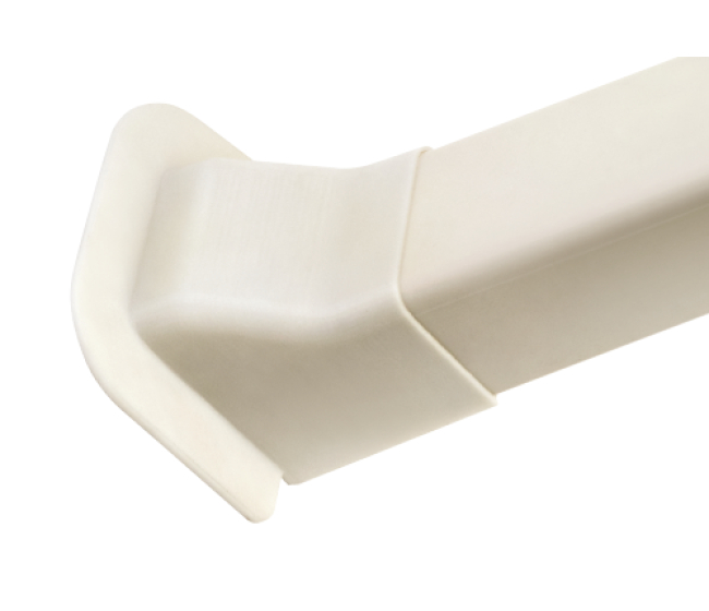 Prechod do steny rozšírený biely 80x60 mm Artiplastic (6ks/bal)