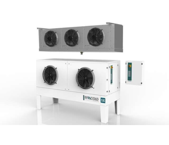 Splitový chladiaci systém pre chladiace komory KOMPLET  2X350 HP=4 SXL235R052D Rivacold
