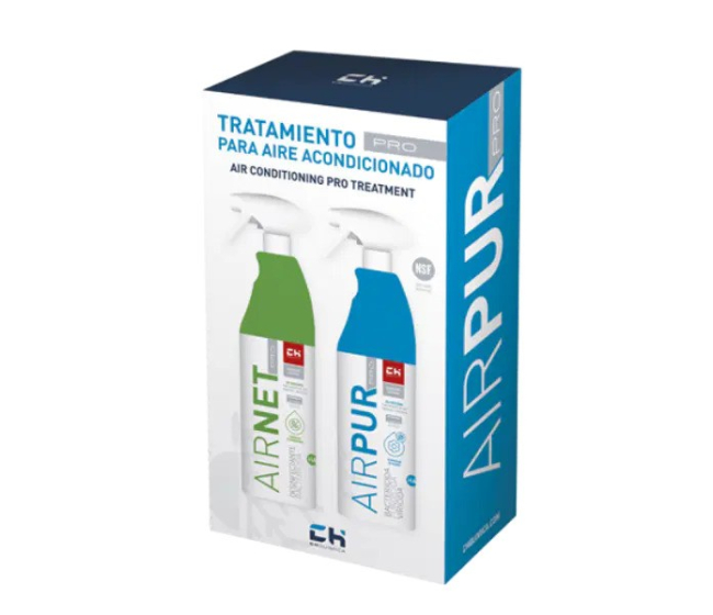 Set čističov na výparníky AIRNET a AIRPUR PRO sprej 750ml CH QUIMICA