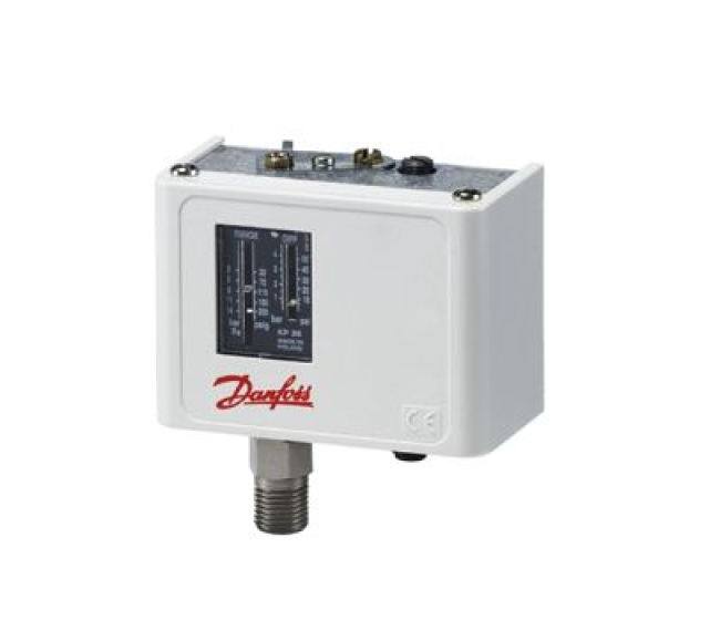 Presostat vysokotlaký KP5 - 060-117366, 8-32bar manuálny reset Danfoss