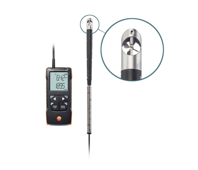 Digitálny vrtuľkový anemometer 16mm vrtuľka a možnosťou pripojenia k aplikácií 0563 0416 416 TESTO
