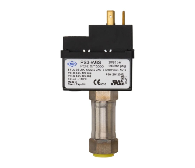 Presostat vysokotlaký PS3 W6S 0715567, autoreset Alco