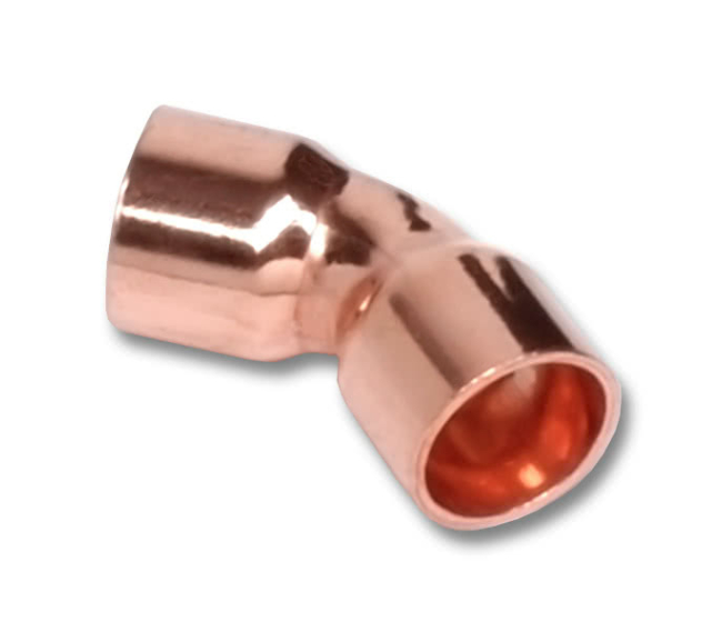 Medený oblúk 45° FF D12 5041