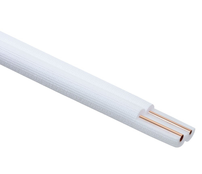 Cu trubka izolovaná mäkká DUAL 3/8 * 0,8mm+5/8 * 1mm Ebrille (25m)